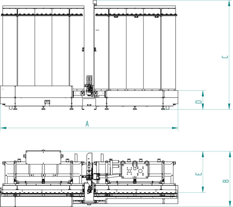 Robot de sellado VEGA · Plano de dimensiones
