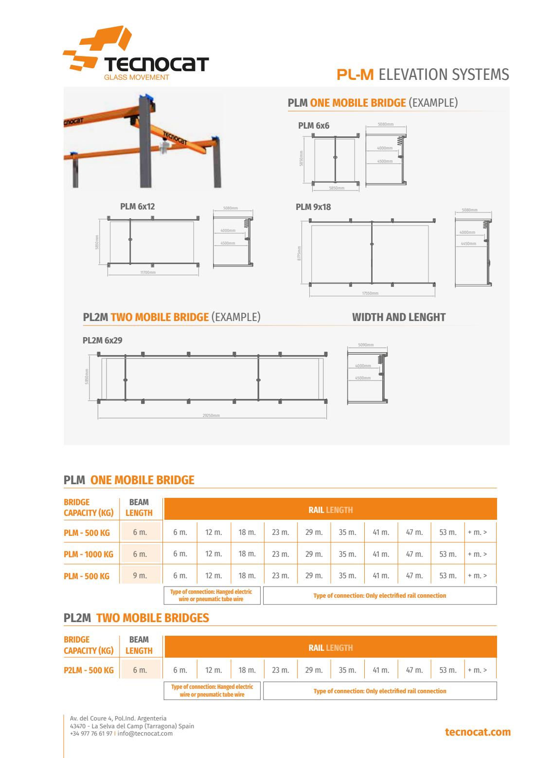 Ficha original PL-M ELEVATION SYSTEMS