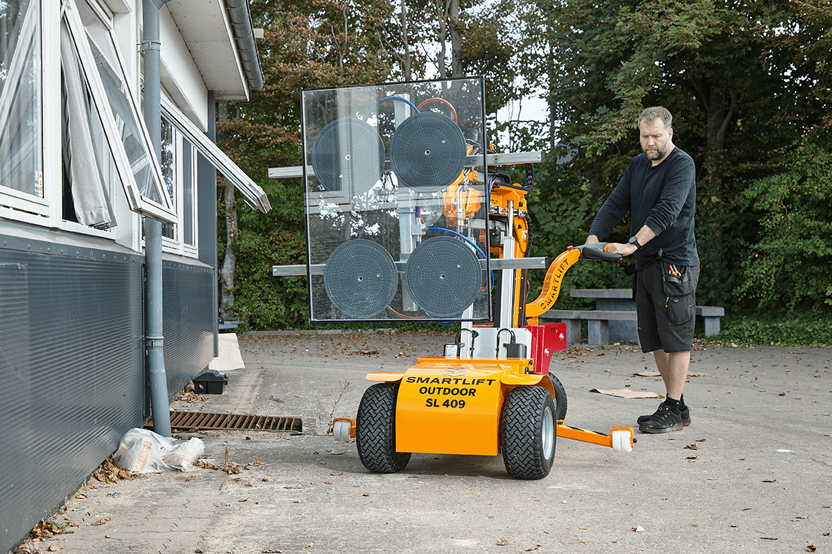 Smartlift SL 409 · Vista frontal durante el trabajo