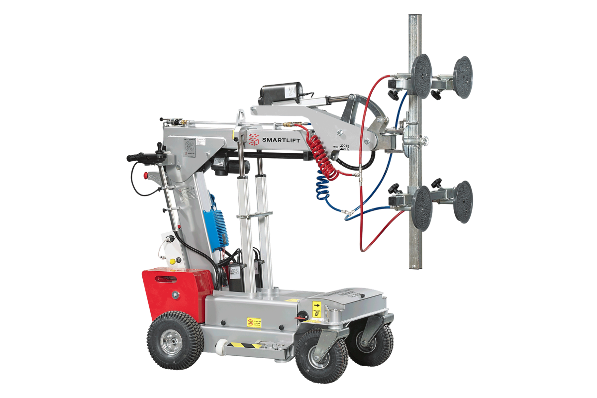 SL 208 motorizado para manipulación de vidrio en interiores