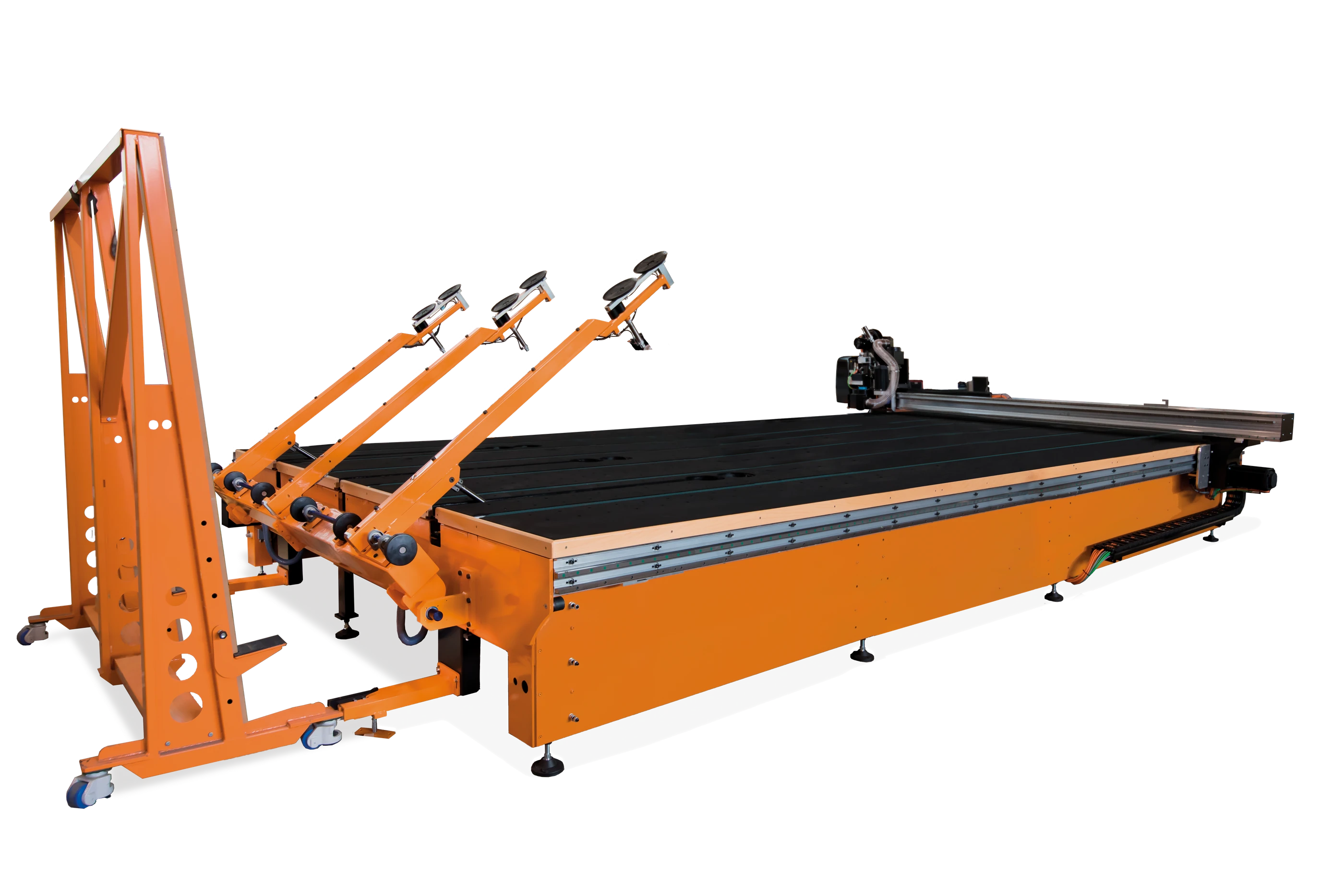 RUBI 403VAC-6 · Vista lateral con los brazos de carga