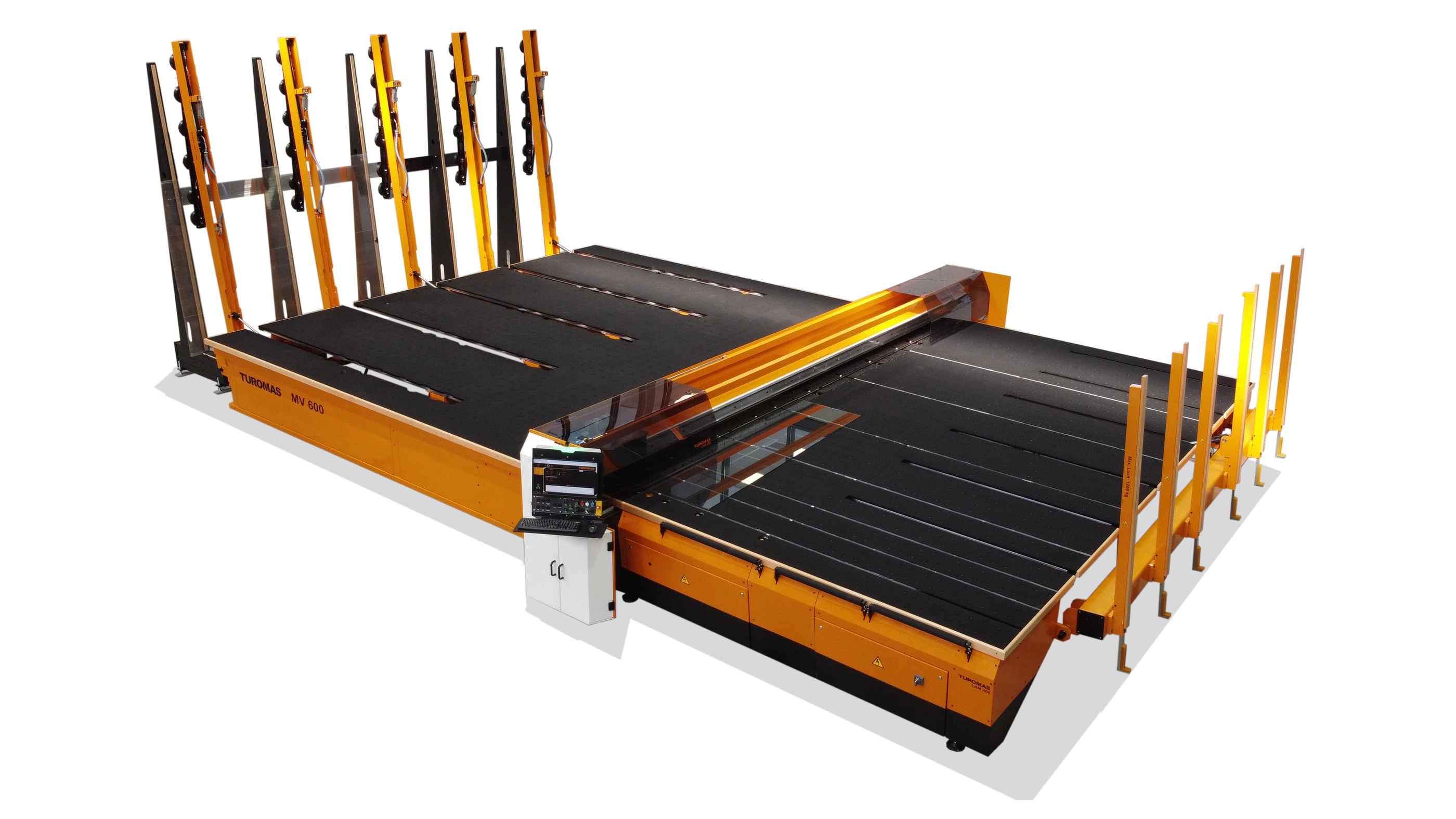 LAM 406 con mesa de carga MV-600 · Configuración en línea
